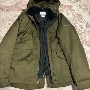 Columbia Women’s (M) Mount Erie Interchange Olive Green Jacket